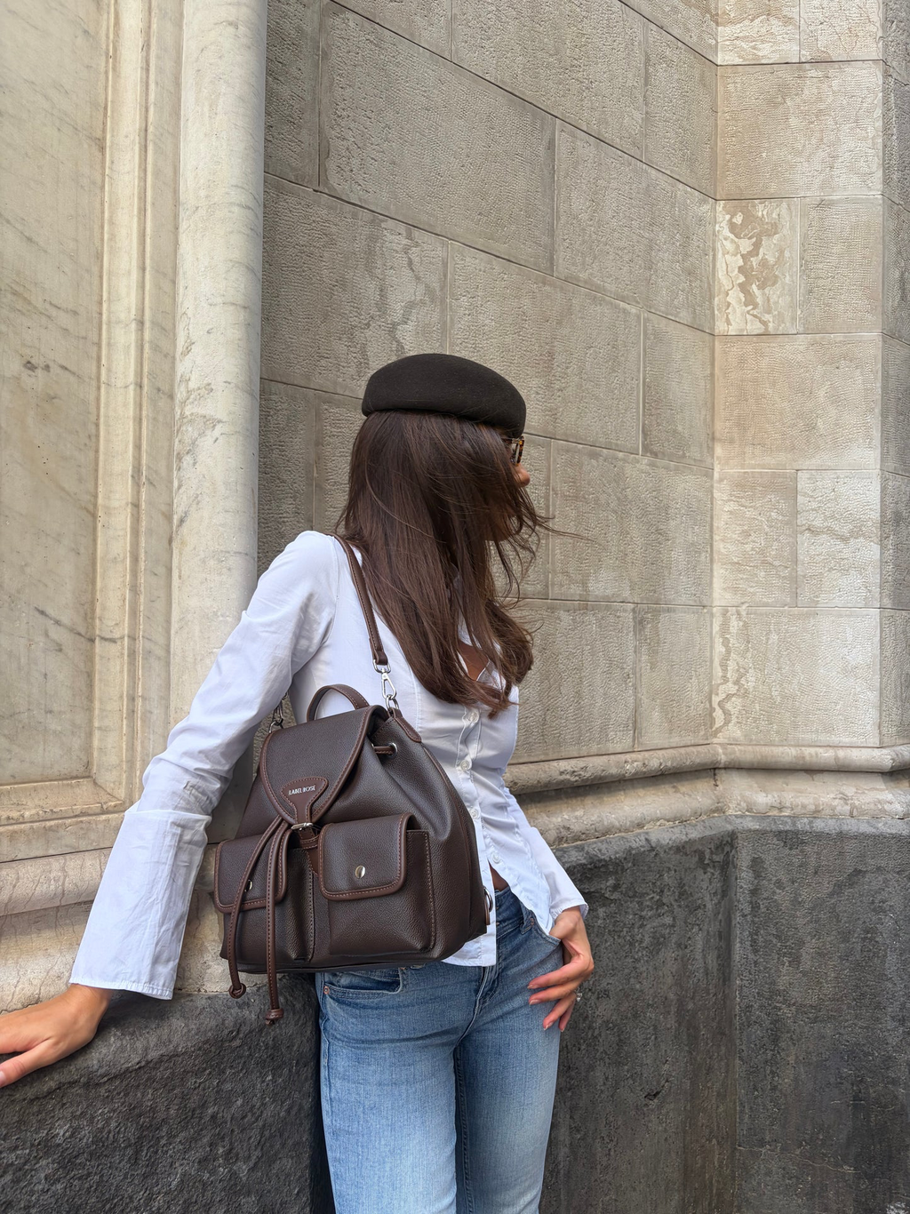 ZAINO BAGPACK - DARK BROWN