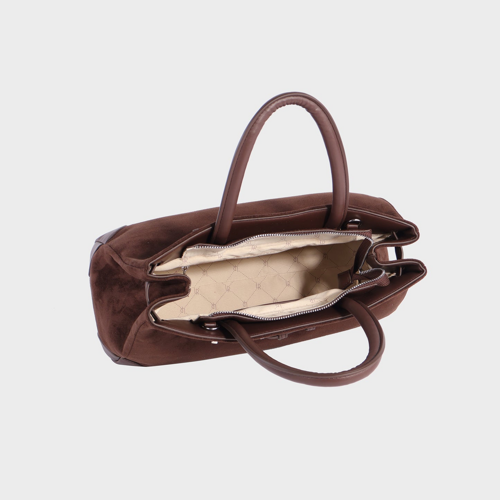 BORSA A MANO  MINA - DARK BROWN