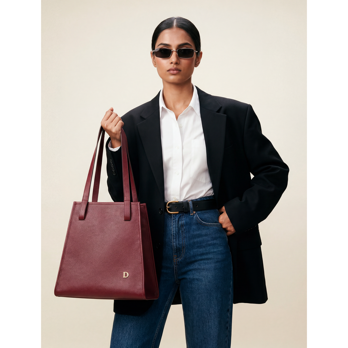 LOUISE Borsa a spalla da donna in pelle