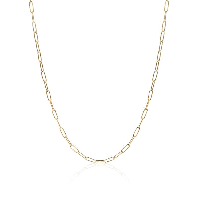 COLLANA CATENA MAGLIE OVALI PVD ORO