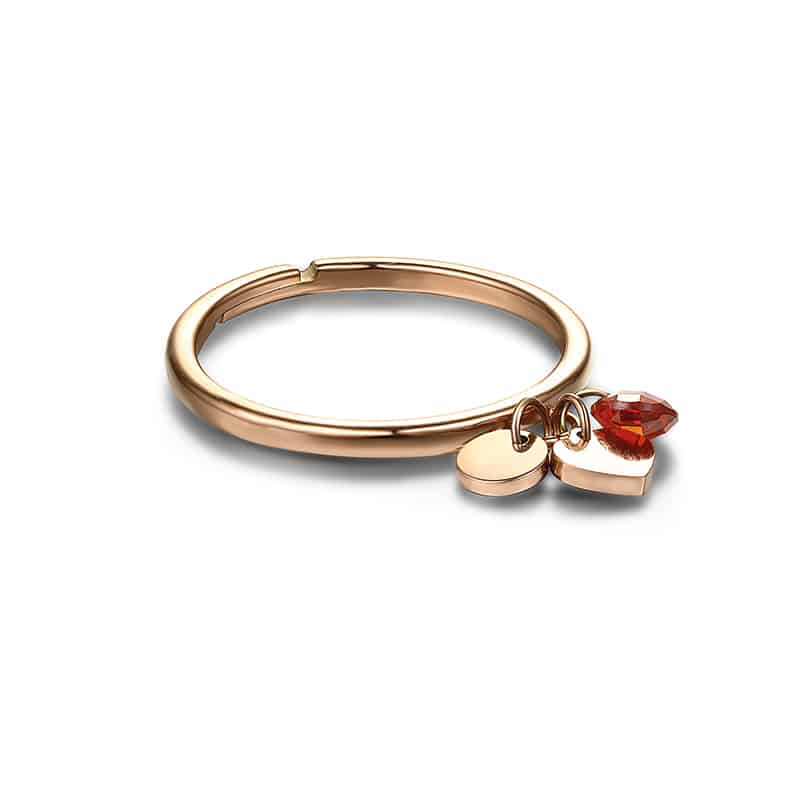 ANELLO CUORI E CRISTALLI