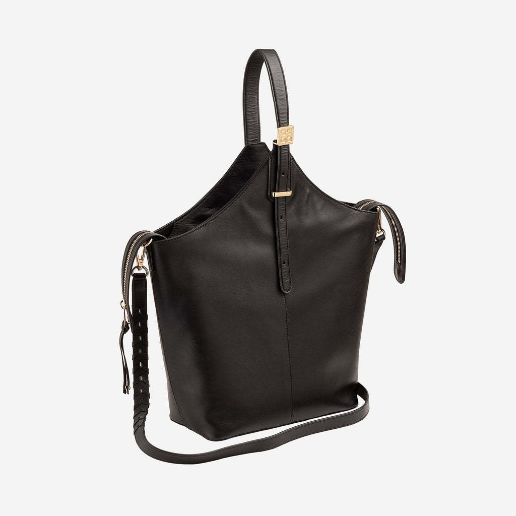 TORTONA Borsa donna a tracolla in pelle trapezio
