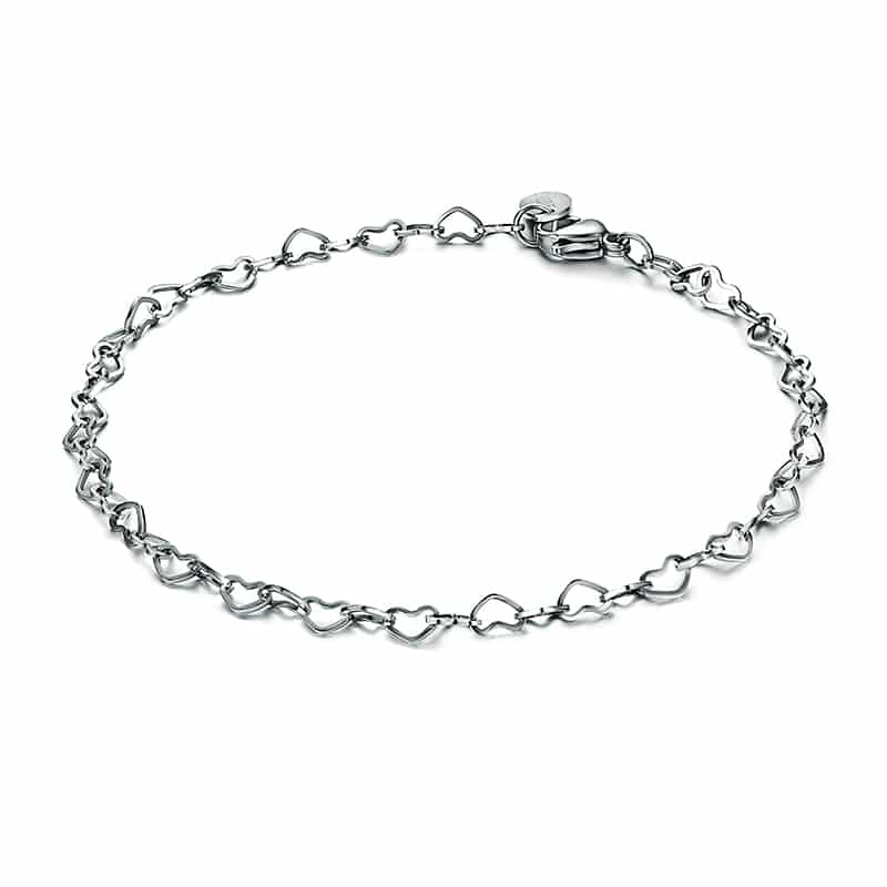 BRACCIALE CATENA CUORI