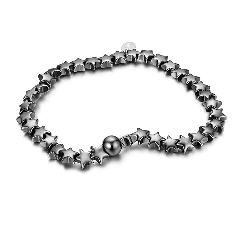 BRACCIALE STELLE EMATITE ELASTICO