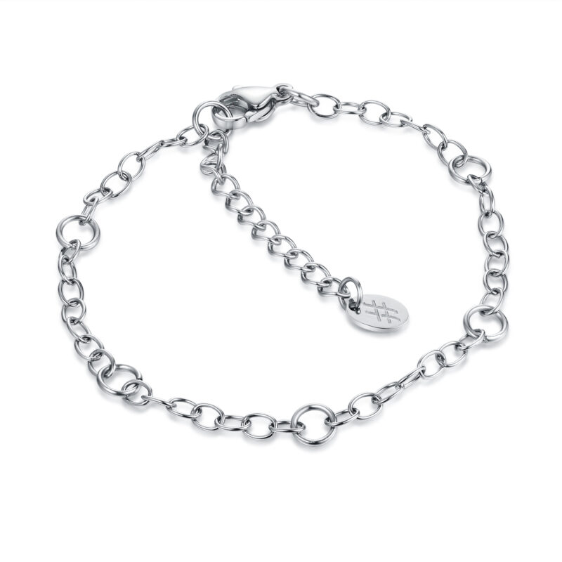 BRACCIALE CATENA E ANELLINI