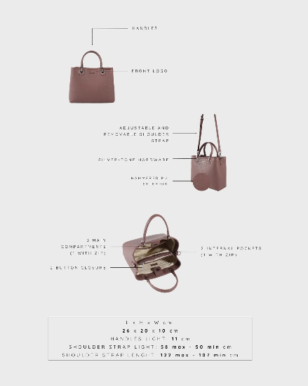 Borsa a mano MARGOT BIG SUMMER - MAUVE