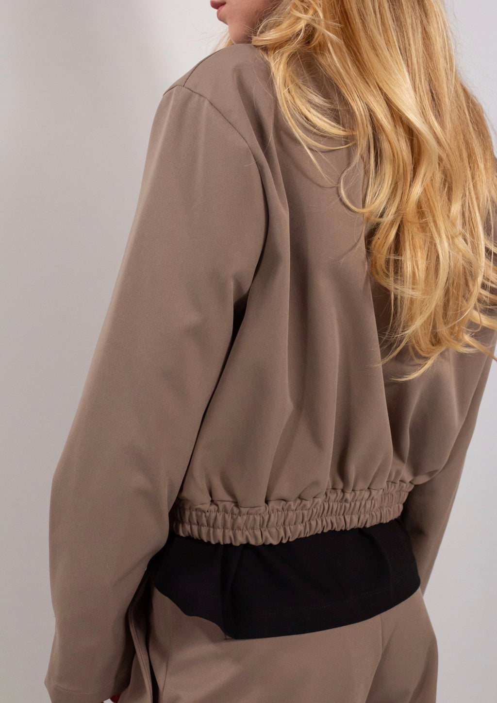 GIACCA BOMBER COLLO ECOPELLE