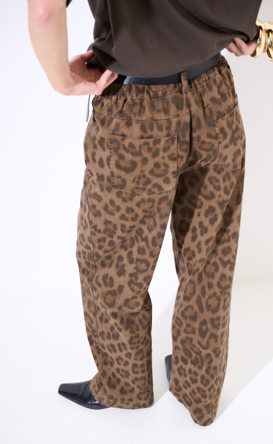 Pantalone regular maculato Moro
