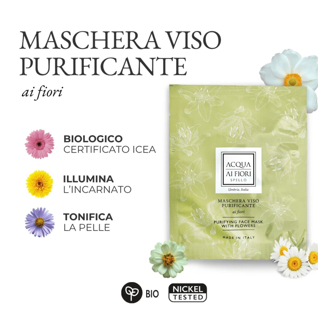 Maschera Viso Purificante Ai Fiori, 15 ml
Purificante