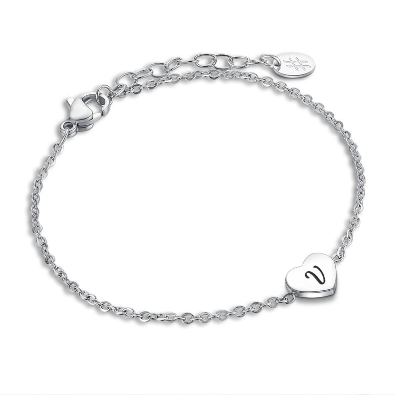 BRACCIALE CUORE LETTERA