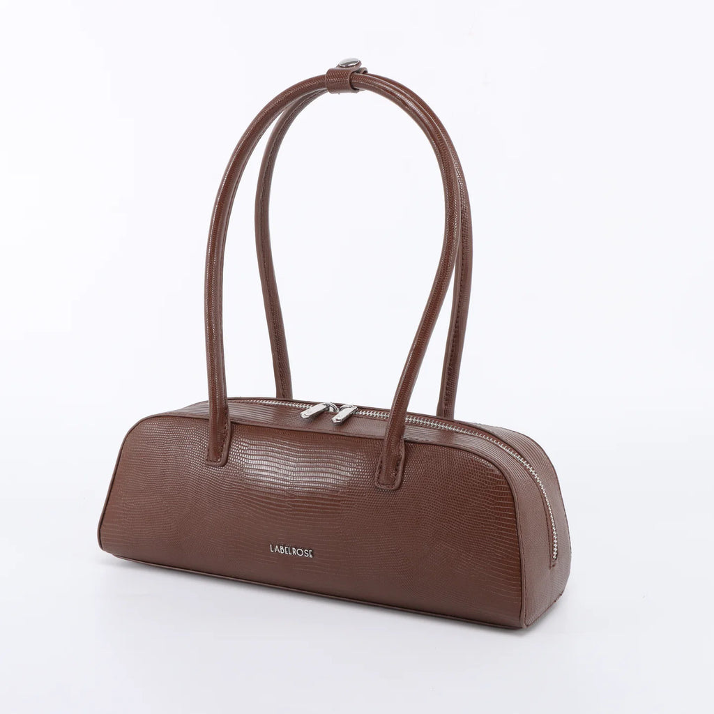 Borsa a spalla LONGUETTE- AMBER BROWN