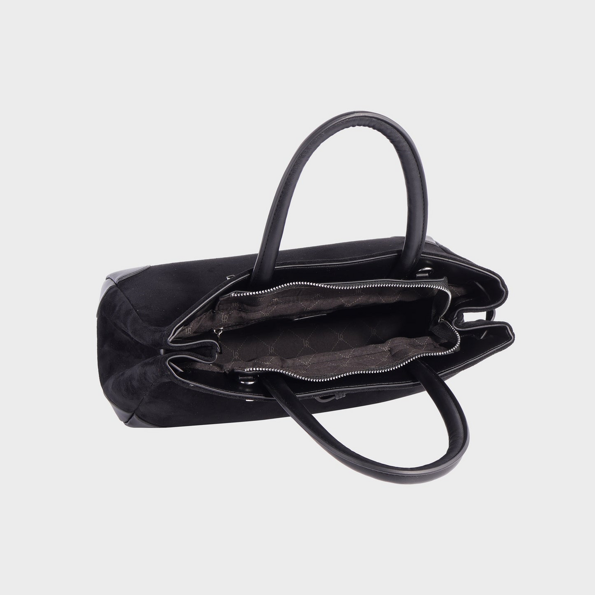 BORSA A MANO MINA BLACK SILVER