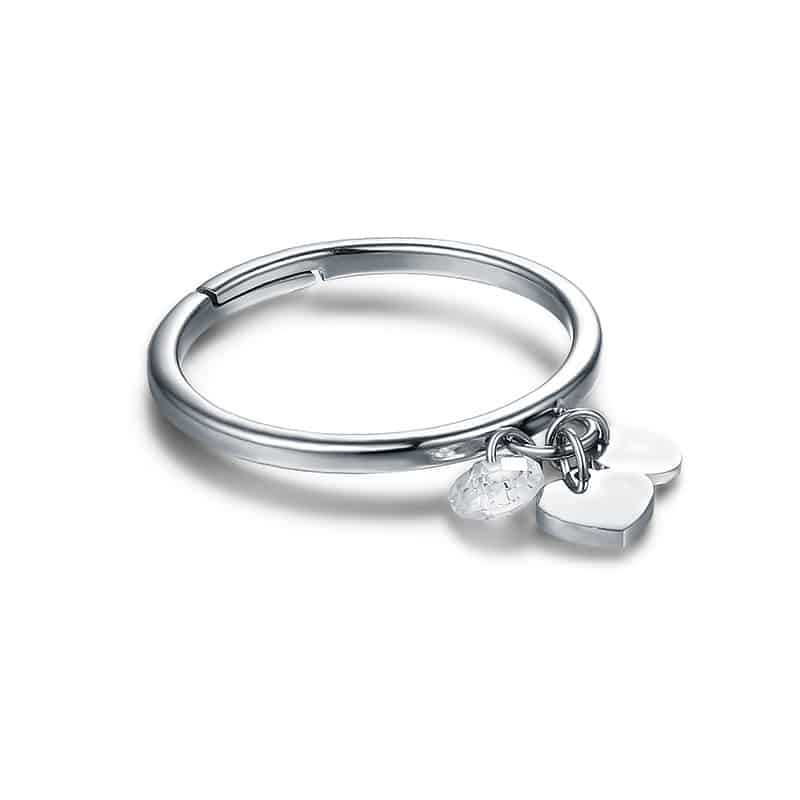 ANELLO CUORI E CRISTALLI