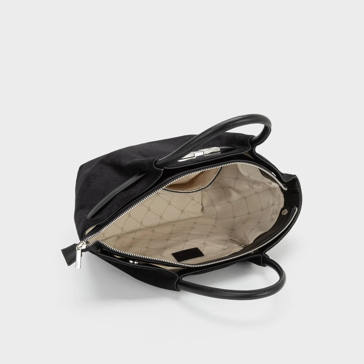 Borsa a mano BRIELLE SMALL SIMILSUEDE - BLACK SILVER