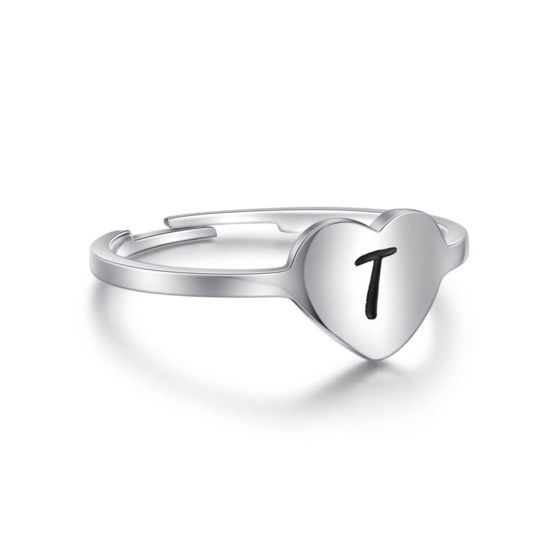 ANELLO CUORE LETTERA