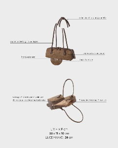 Borsa a spalla LE NUITE - ALMOND TAUPE