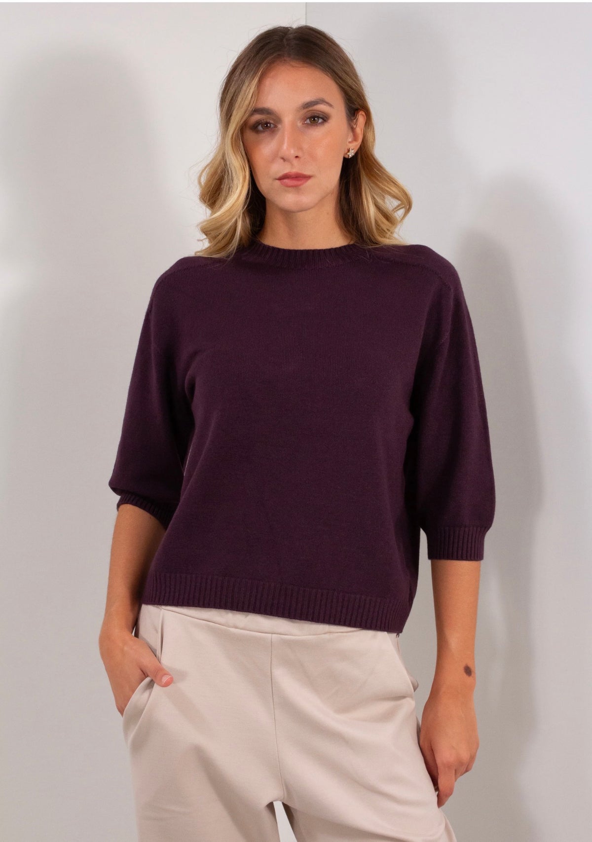 MAGLIA 3/4 GIROCOLLO
