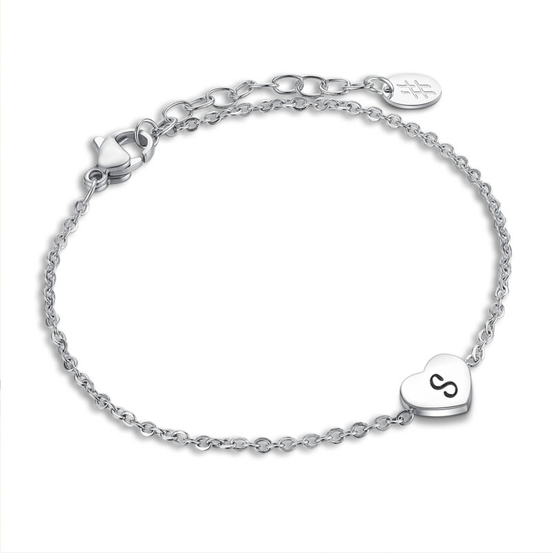 BRACCIALE CUORE LETTERA