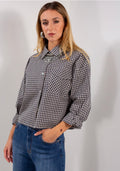 Camicia crop tascona quadretti