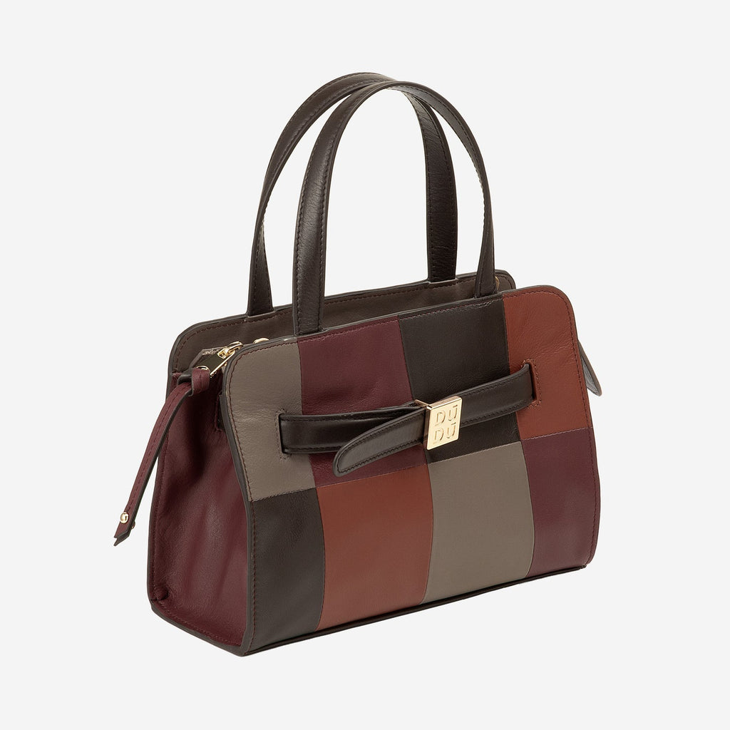 DUOMO MINI Borsa donna piccola in pelle doppi manici