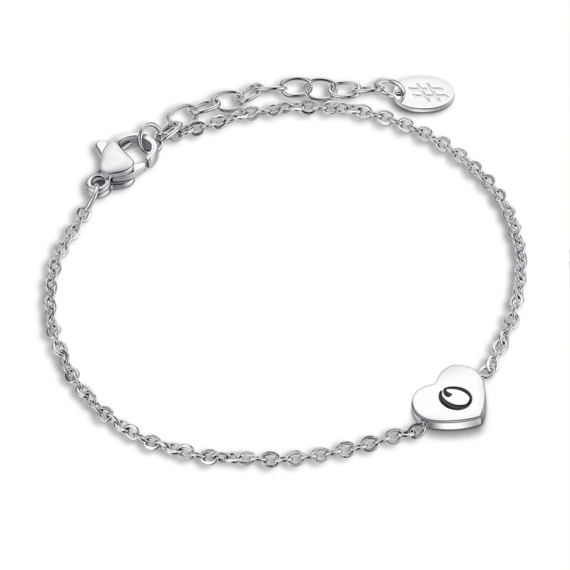 BRACCIALE CUORE LETTERA