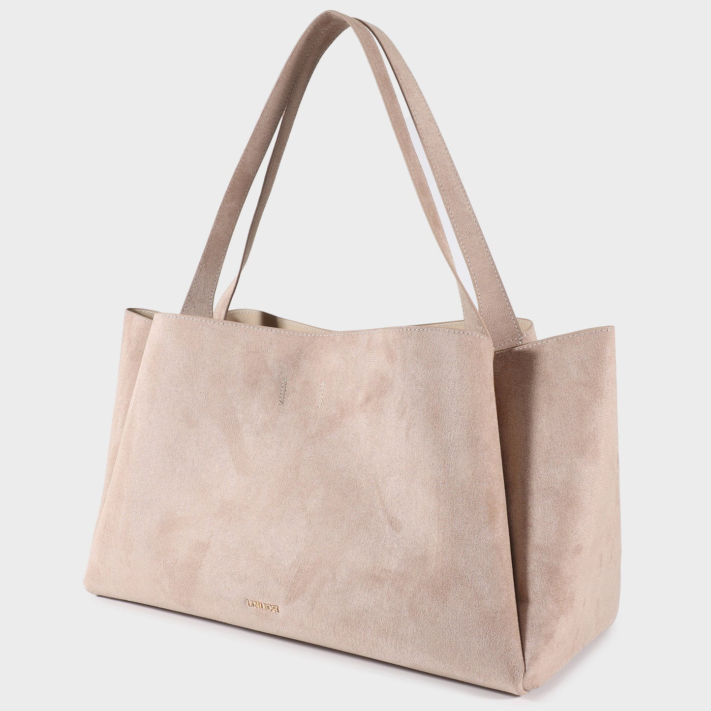 BORSA A SPALLA IVORY SUEDE - CAMEL