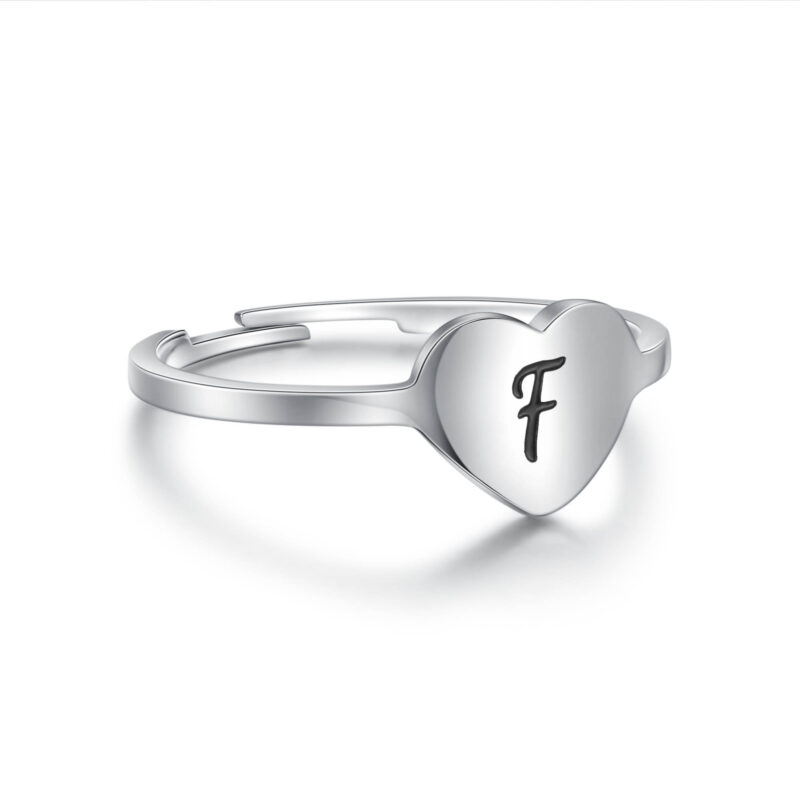 ANELLO CUORE LETTERA