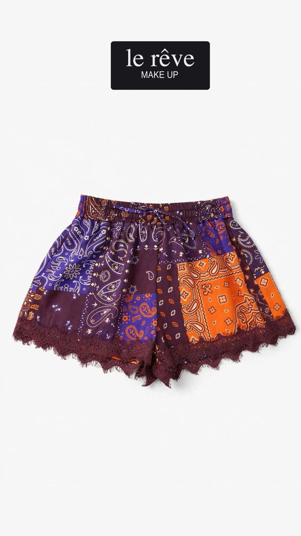 SHORT FANTASIA CON PIZZO LUMINA