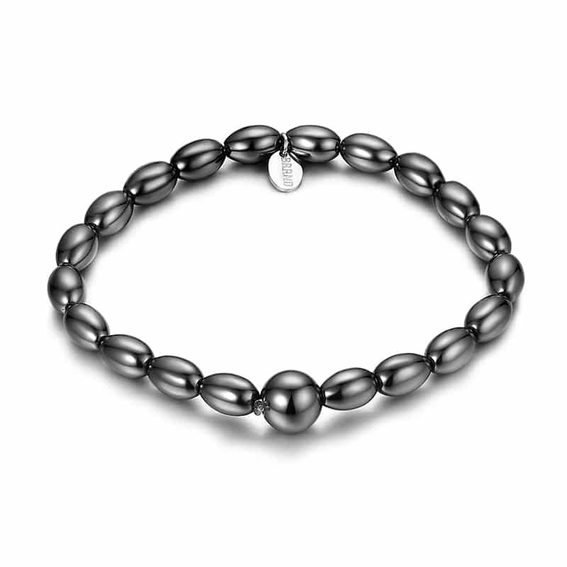 BRACCIALE EMATITE RISO GRANDE ELASTICO