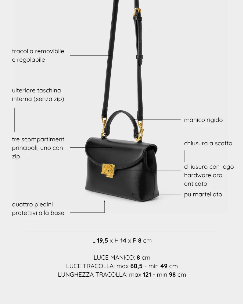 Borsa a mano LESLIE - BLACK