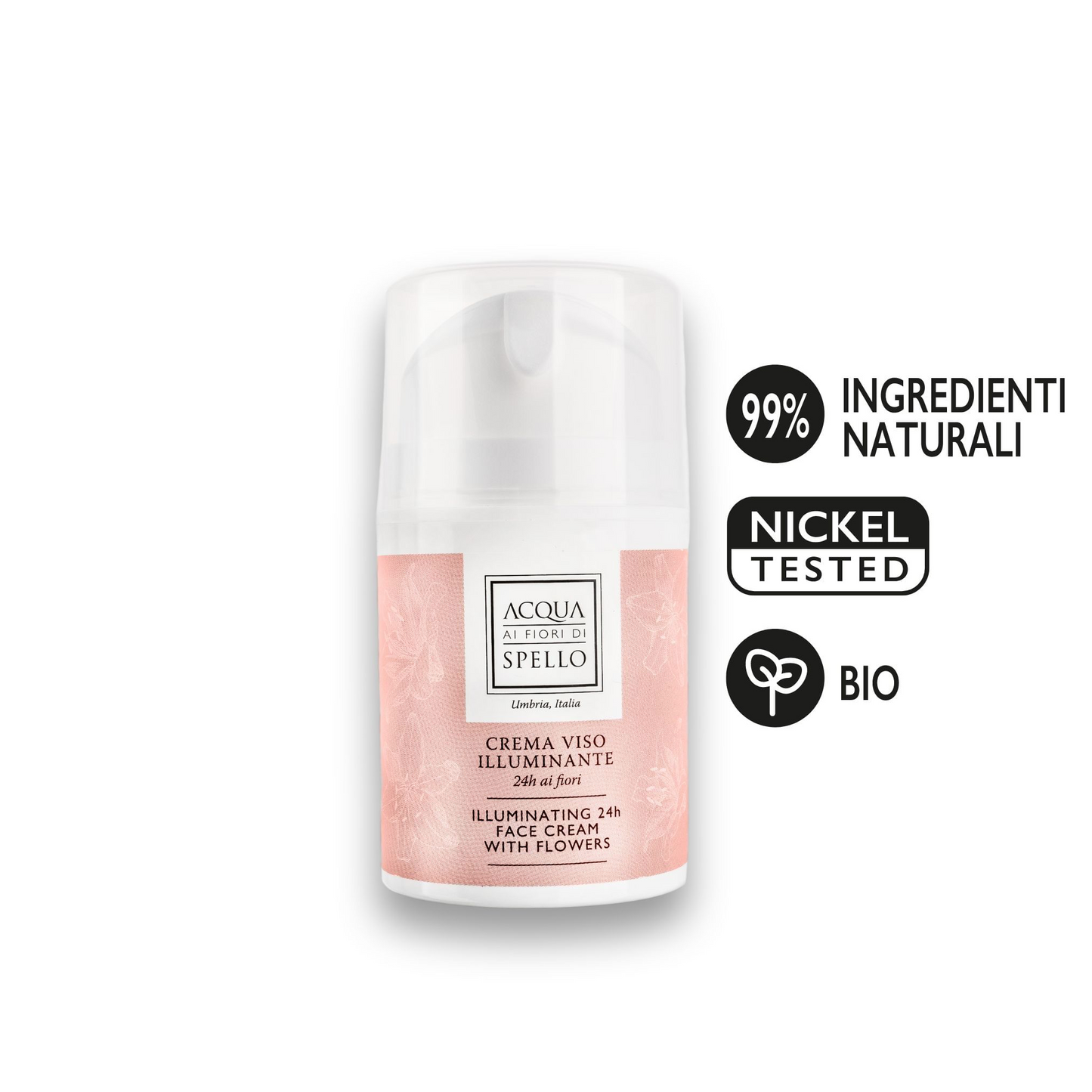 NOVITÀ
Crema Viso Illuminante 24h ai Fiori 50ml
Adatta a tutti i tipi di pelle e può essere inclusa nella tua routine sia al mattino che alla sera, regalandoti una sensazione di freschezza e benessere ad ogni applicazione.