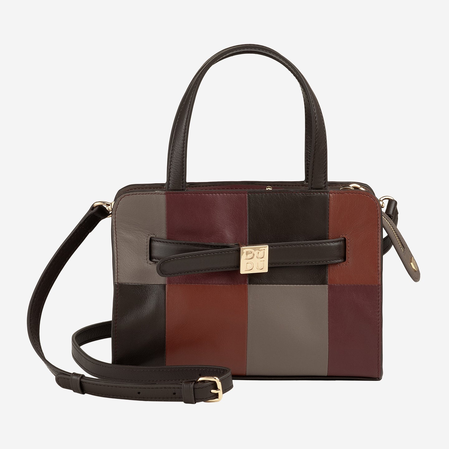 DUOMO MINI Borsa donna piccola in pelle doppi manici