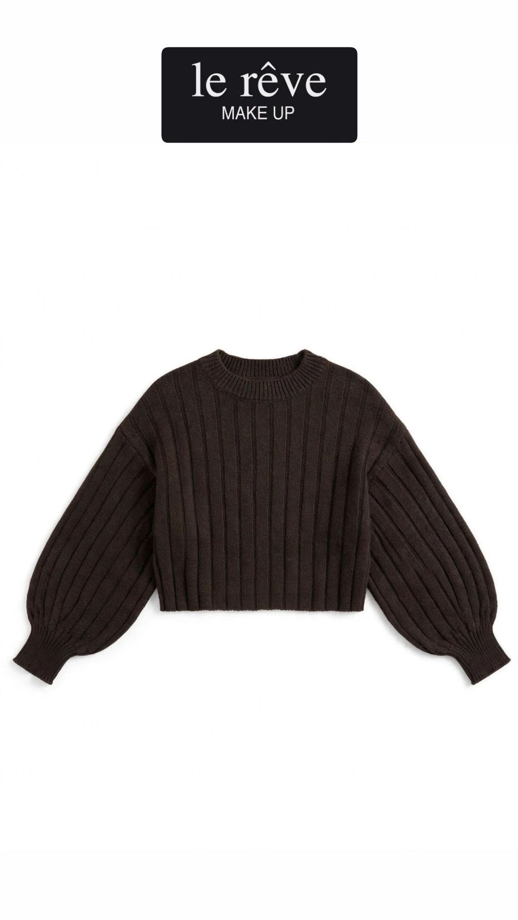MAGLIA CROP PARICOLLO A COSTE