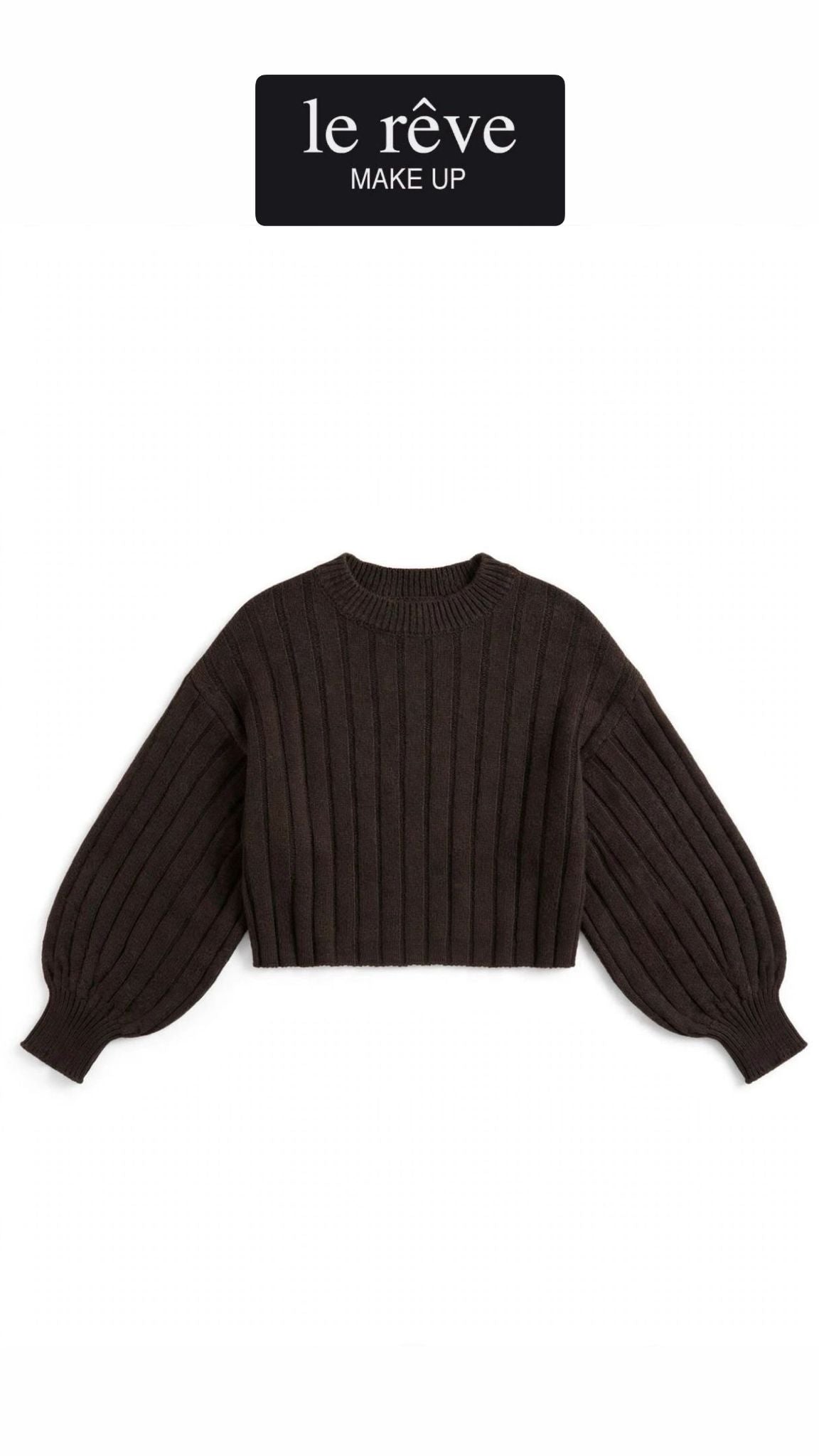 MAGLIA CROP PARICOLLO A COSTE