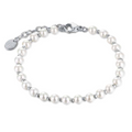 BRACCIALE IN MADREPERLA ED ACCIAIO