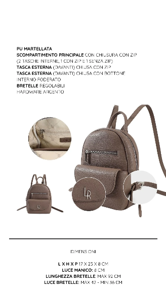 Zaino THEA - DARK MAUVE