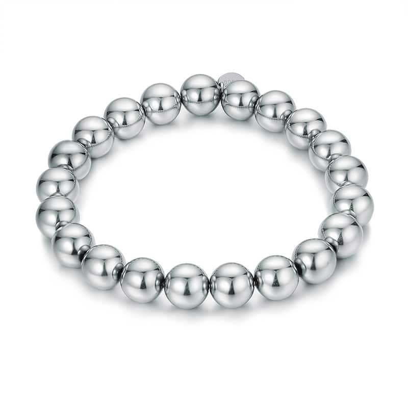 BRACCIALE MEDIE SFERE EMATITE ELASTICO