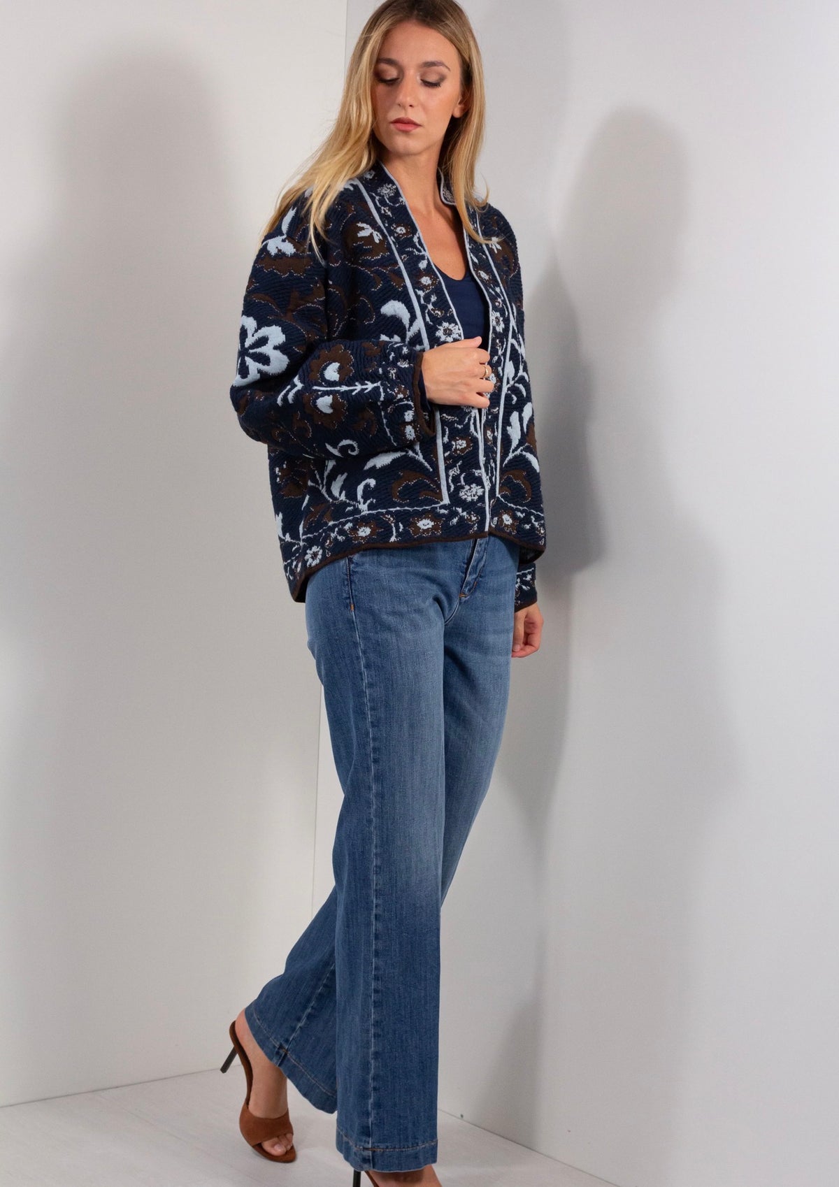 GIACCA KIMONO JAQUARD