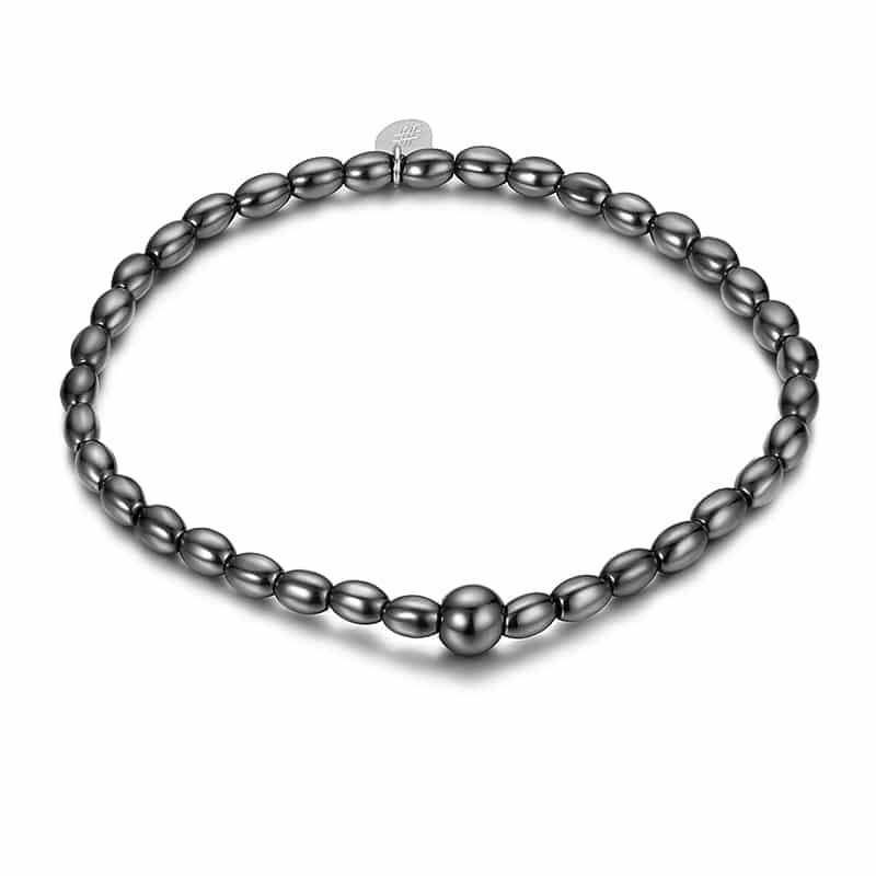 BRACCIALE EMATITE RISO PICCOLO ELASTICO