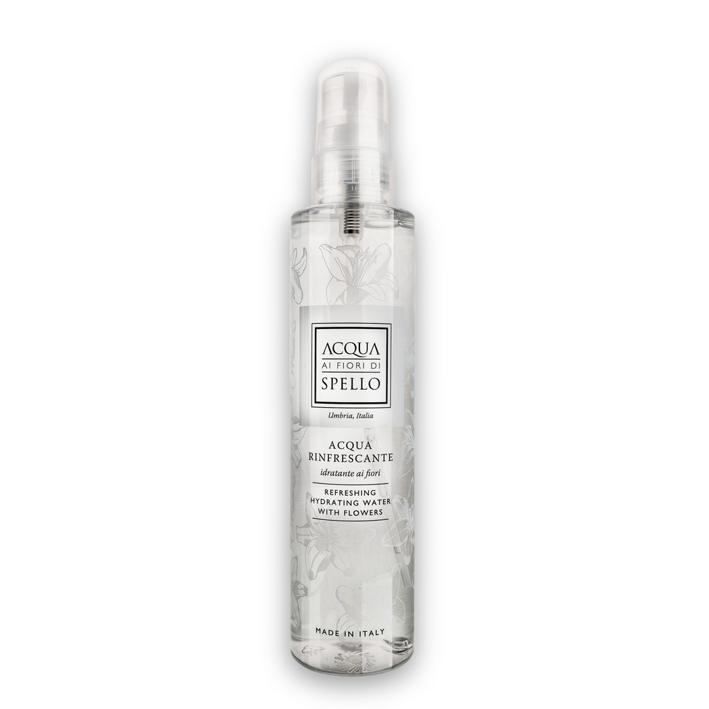 Acqua Rinfrescante Idratante Ai Fiori, 200 ml
Perfetta per rinfrescarsi e idratare con delicatezza.