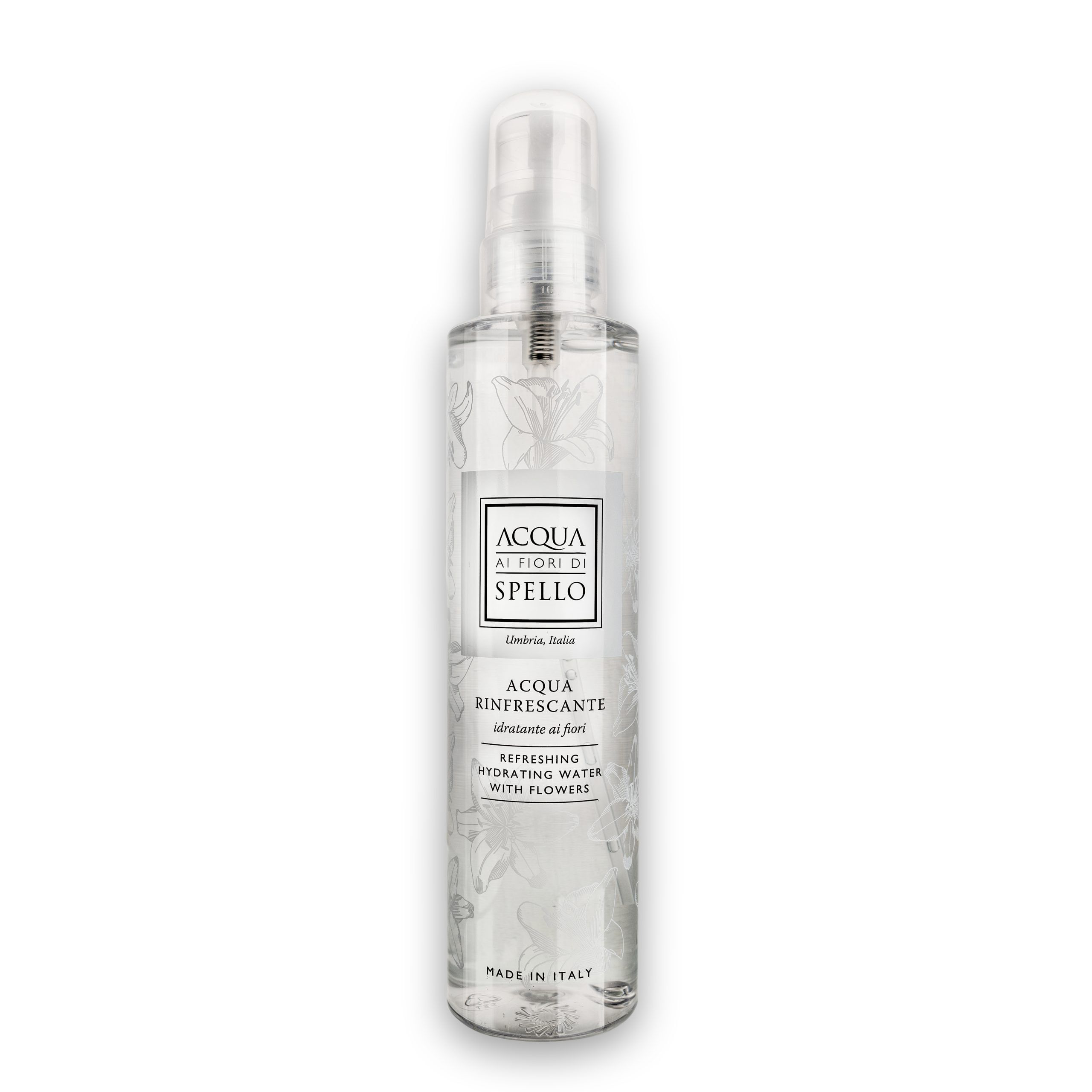 Acqua Rinfrescante Idratante Ai Fiori, 200 ml
Perfetta per rinfrescarsi e idratare con delicatezza.