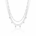 COLLANA TRIPLO FILO CON FARFALLE